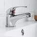 Tina Compact Cloakroom Suite + Single Lever Basin Mixer Tap profile small image view 4 