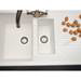 Reginox Tekno 475 1.5 Bowl Granite Kitchen Sink - White profile small image view 3 