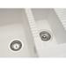 Reginox Tekno 475 1.5 Bowl Granite Kitchen Sink - White profile small image view 4 