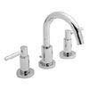 Hudson Reed - Tec Lever 3 Tap Hole Basin Mixer with swivel spout & pop up waste - TEL337 profile small image view 1 