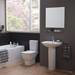Ideal Standard Tesi 45cm 1TH Handrinse Washbasin & Pedestal profile small image view 2 