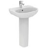 Ideal Standard Tesi 45cm 1TH Handrinse Washbasin & Pedestal profile small image view 1 