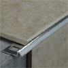 Tile Rite 8mm Quadrant Round Edge Metal Tile Trim - Silver profile small image view 1 