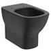 Ideal Standard Tesi Silk Black AquaBlade Back to Wall WC + Soft Close Seat profile small image view 2 