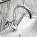 Hudson Reed Tec Crosshead Mono Basin Mixer with Swivel Spout & Waste - TEX315 profile small image view 2 