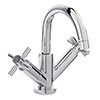 Hudson Reed Tec Crosshead Mono Basin Mixer with Swivel Spout & Waste - TEX315 profile small image view 1 