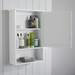 Tongue and Groove Bathroom Mirror Cabinet - White profile small image view 4 