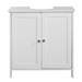 Tongue and Groove Under Basin Cabinet - White profile small image view 6 