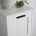 Tongue and Groove 4 Drawer Bathroom Storage Unit - White profile small image view 3 