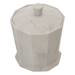 Trafalgar Grey Marble Effect Polyresin Cotton Jar with Lid profile small image view 2 