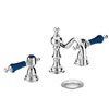 Heritage Glastonbury Midnight Blue 3 Hole Swivel Spout Basin Mixer with Pop-up Waste - TGRBL09 profile small image view 1 