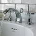 Heritage - Gracechurch 3 Hole Basin Mixer with Pop-up Waste - TGRDC06 profile small image view 2 