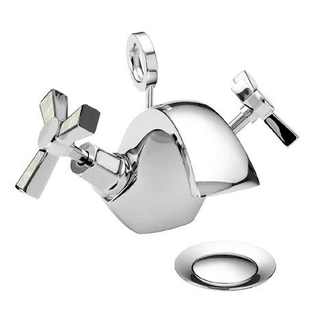 Heritage Gracechurch Mother of Pearl Mono Basin Mixer with Pop-up Waste - TGRDMOP04