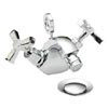 Heritage Gracechurch Mother of Pearl Bidet Mixer with Pop-up Waste - TGRDMOP05 profile small image view 1 