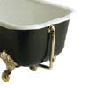 Heritage - Exposed Bath Waste & Overflow with Porcelain Plug - Vintage Gold - THA16P profile small image view 1 