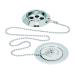 Heritage - Exposed Bath Waste & Overflow with Porcelain Plug - Chrome - THC16P profile small image view 2 