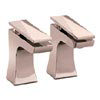 Heritage Hemsby Rose Gold Basin Pillar Taps - THPRG00 profile small image view 1 