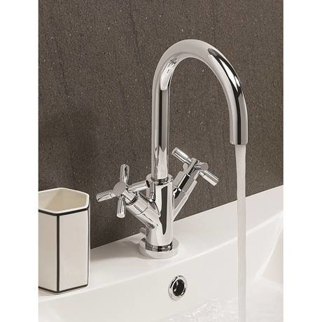 Crosswater Totti II Monobloc Basin Mixer Tap with Pop-up Waste ...