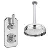 Hudson Reed Topaz Concealed Valve inc. 200mm Round Head + Ceiling Mounted Arm profile small image view 1 