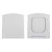 Toreno Gloss White WC Unit with Cistern + Slimline Soft Close Seat W500 x D200mm profile small image view 2 