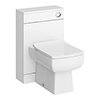 Toreno Gloss White WC Unit with Cistern + Slimline Soft Close Seat W500 x D200mm profile small image view 1 