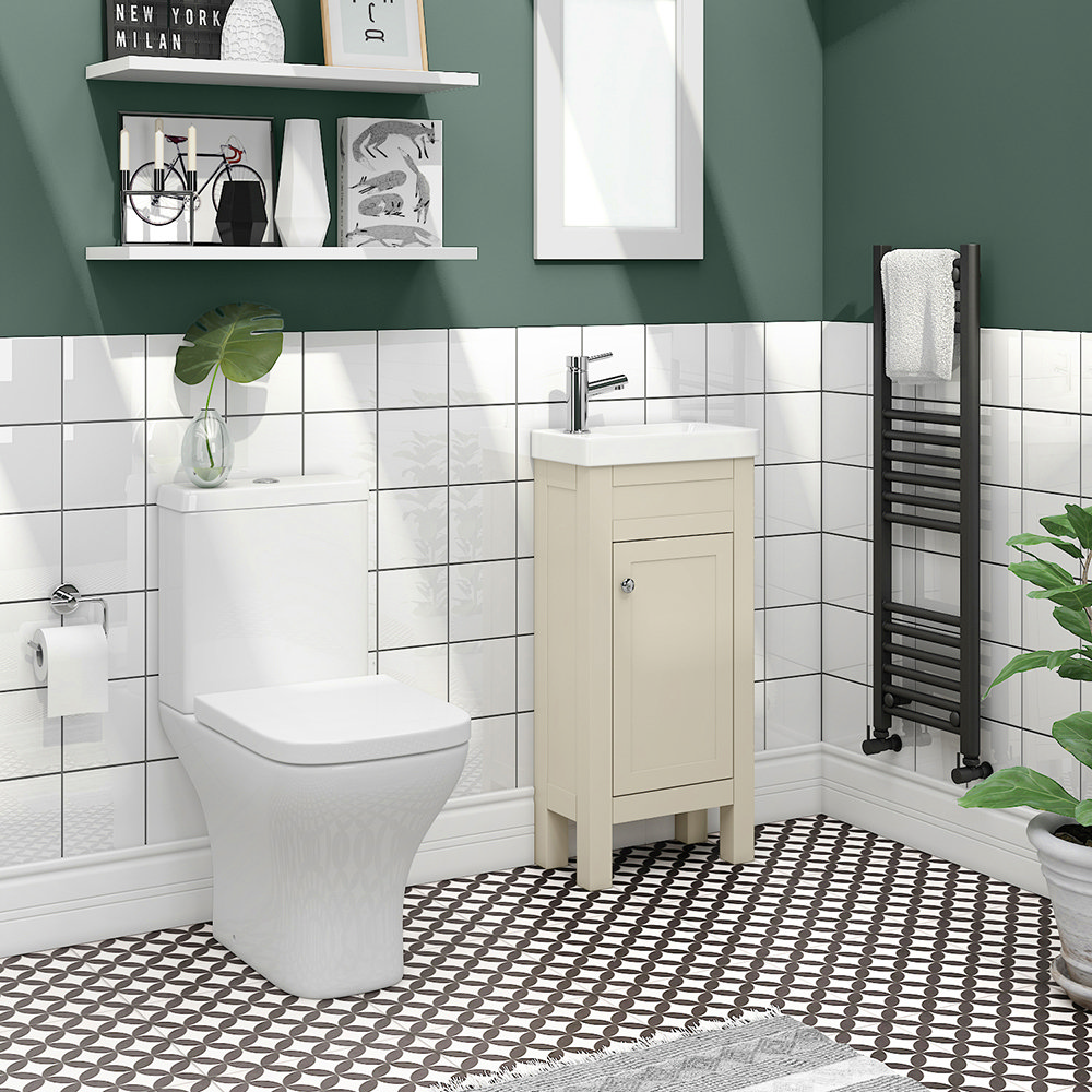 Trafalgar Cream Cloakroom Suite Victorian Plumbing UK