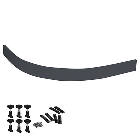 Slate Grey Leg Set & Plinth Kit (1200 x 900 Curved Plinth) - TR71D