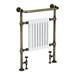 Savoy Antique Brass Traditional Heated Towel Rail Radiator profile small image view 2 