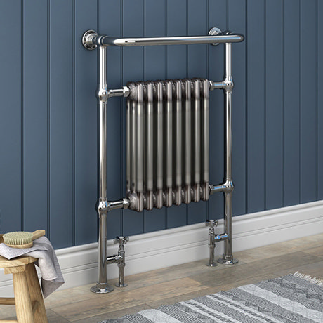 Savoy Raw Metal (Lacquered) Traditional Heated Towel Rail