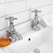 Chatsworth 1928 Traditional 3 Inch Spout Crosshead Pillar Basin Taps profile small image view 3 