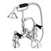 Chatsworth 1928 Traditional Black Lever Freestanding Bath Shower Mixer Tap profile small image view 2 