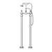 Chatsworth 1928 Traditional White Lever Freestanding Bath Shower Mixer Tap profile small image view 6 