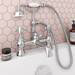 Chatsworth 1928 Traditional Crosshead Bath Shower Mixer Tap with Shower Kit profile small image view 3 