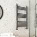 Keswick Anthracite Traditional 500 x 800mm Heated Towel Rail profile small image view 2 
