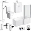 Toreno L-Shaped 1700 Complete Bathroom Package profile small image view 1 