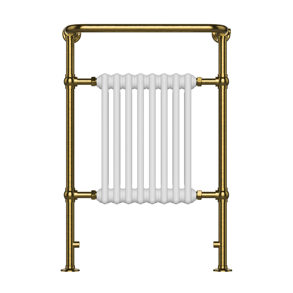 Chatsworth Savoy Brushed Gold Traditional Heated Towel Rail Radiator