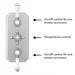 Trafalgar 2 Outlet Shower System (Fixed Shower Head + Overflow Bath Filler) profile small image view 6 