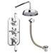 Trafalgar 2 Outlet Shower System (Fixed Shower Head + Overflow Bath Filler) profile small image view 7 