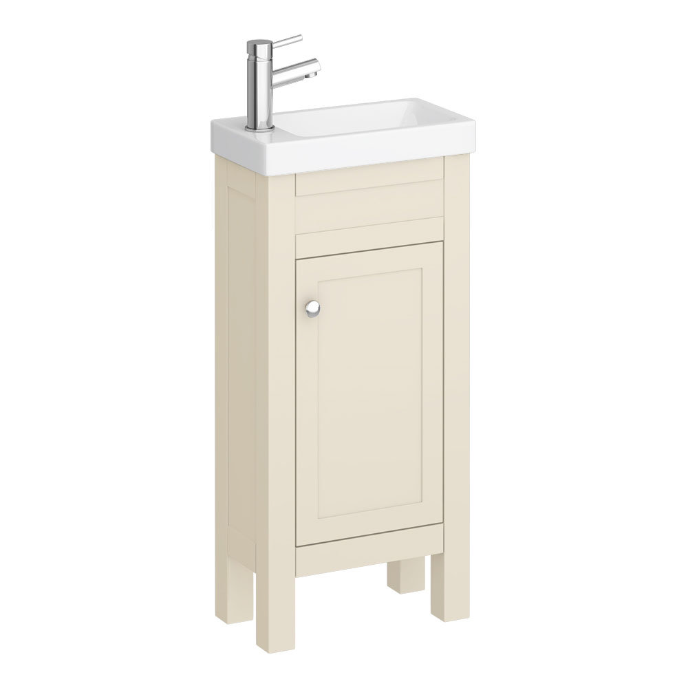 Trafalgar 405mm Cream Cloakroom Vanity Unit Victorian Plumbing Uk