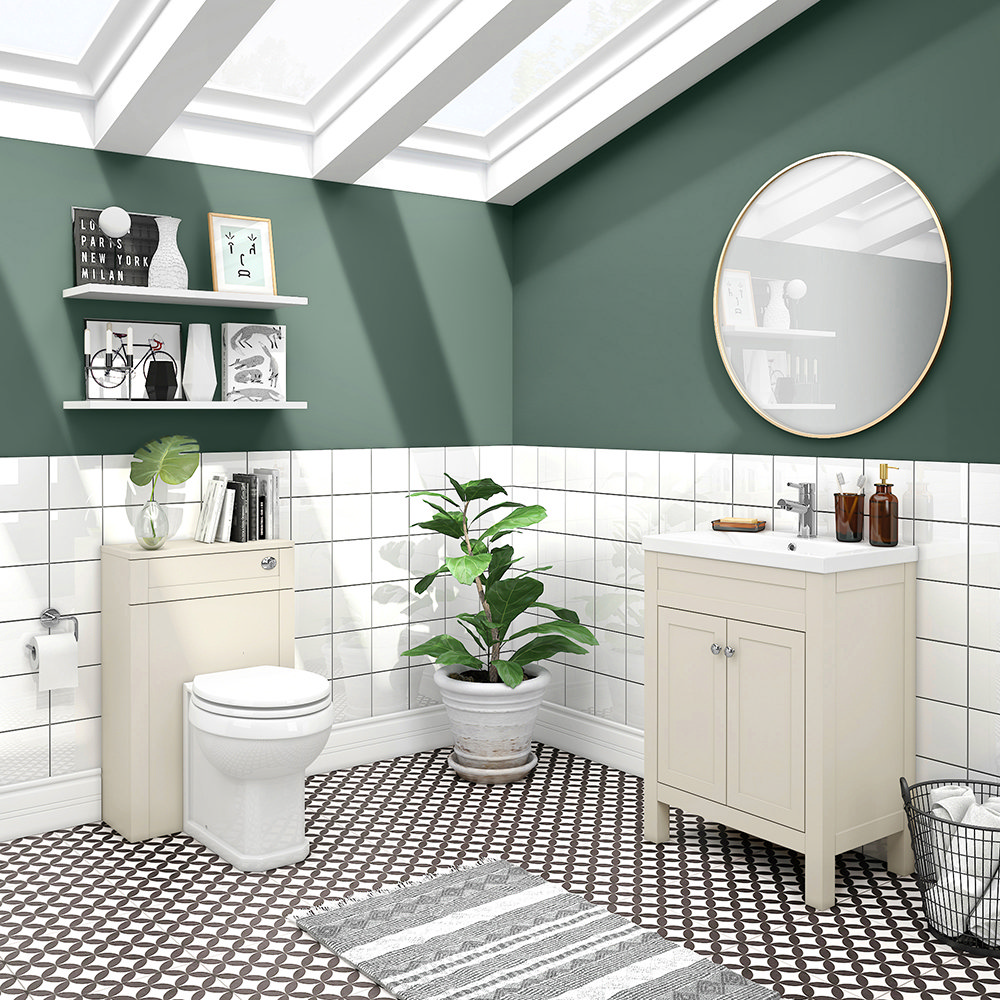 Trafalgar Cream Sink Vanity Unit Toilet Package Victorian Plumbing Uk