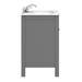 Trafalgar 610mm Grey Vanity Unit with White Marble Basin Top profile small image view 5 