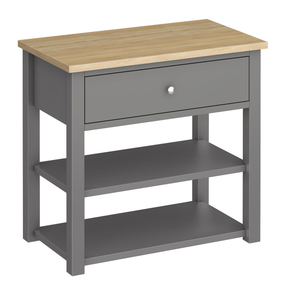 Trafalgar 840mm Grey Countertop Vanity Unit Victorian Plumbing UK