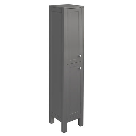 Trafalgar 1600mm Grey Tall Floor, Bathroom Standing Cabinet