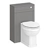 Trafalgar 500mm Grey Toilet Unit and Cistern profile small image view 1 