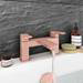 Toreno Modern Rose Gold Bath Filler Tap profile small image view 2 