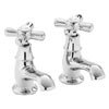 Heritage - Ryde Basin Pillar Taps - Chrome - TRHC00 profile small image view 1 
