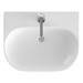 Britton Bathrooms Trim 500mm 1TH Basin with Semi Pedestal profile small image view 2 