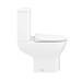 Toreno Round Rimless Close Coupled Toilet + Soft Close Seat profile small image view 6 