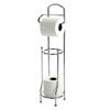 Basic Freestanding Toilet Roll Holder & Spare Roll Holder profile small image view 1 
