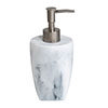Trafalgar White Marble Effect Polyresin Liquid Soap Dispenser profile small image view 1 